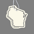 Paper Air Freshener Tag - Wisconsin (Outline)